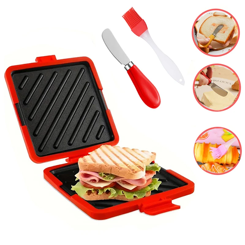 Kitchen Gadgets Baking - Juego de 3 tostadoras de sándwiches