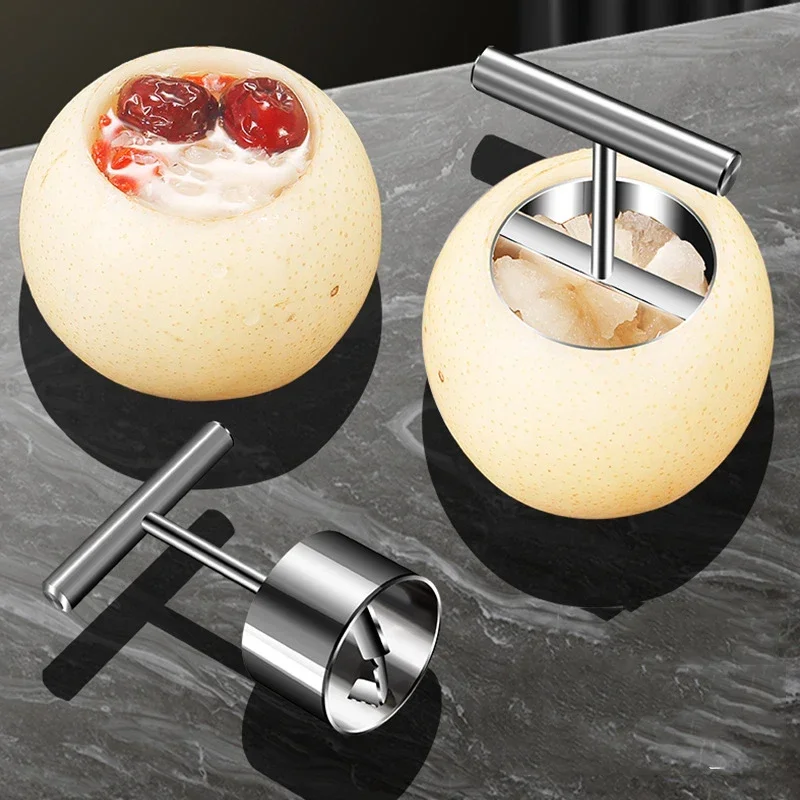 Apple Corer Slicer - Excavadora de núcleo de fruta, cortador