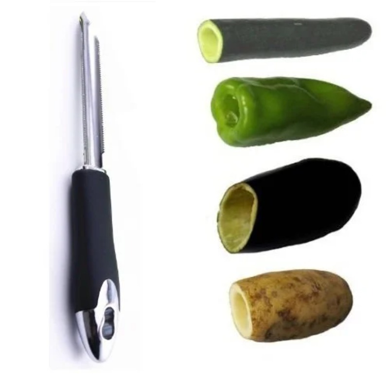Apple Corer Slicer - 1 ud. Descorazonador portátil de acero