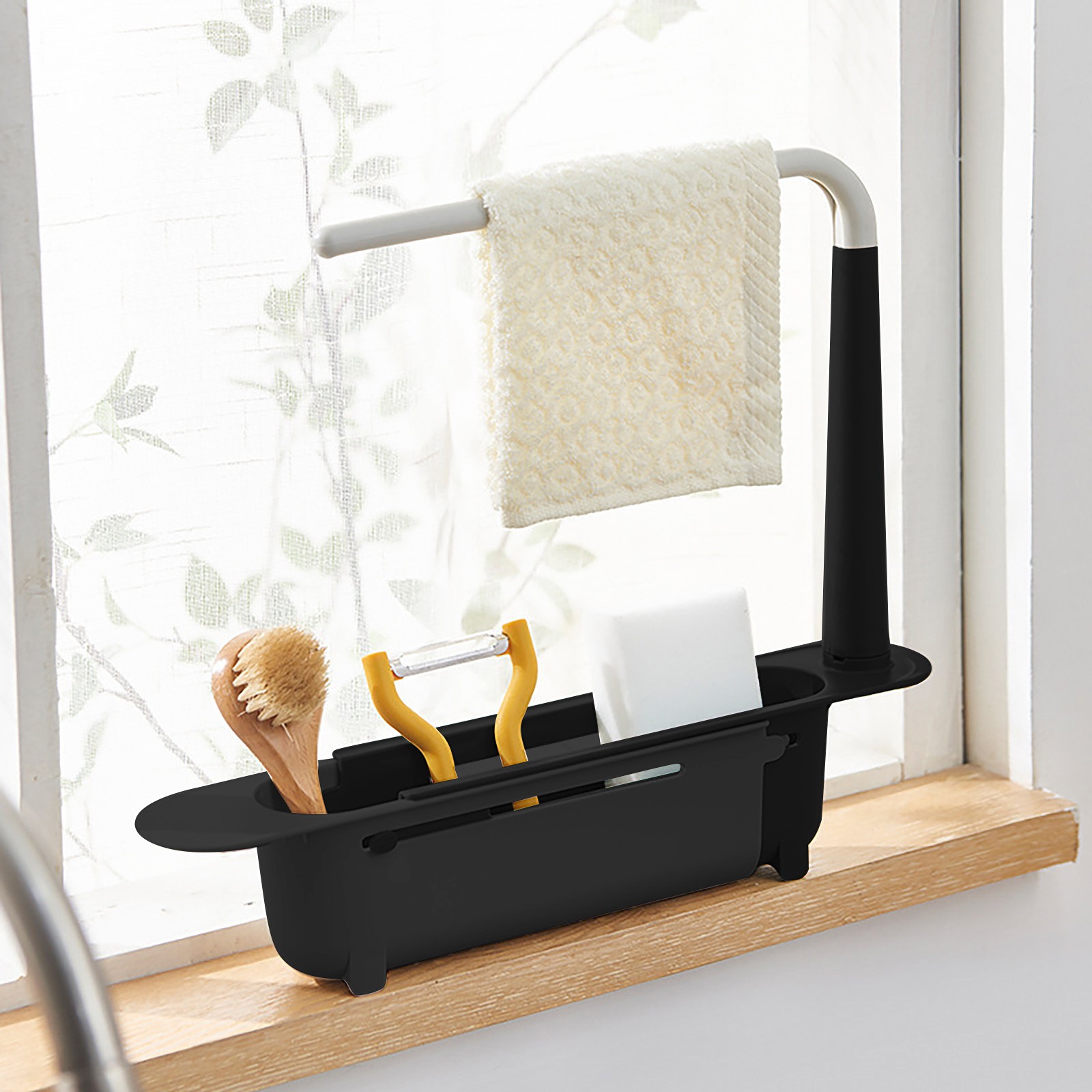 Quirky Kitchen Gadgets - Elescopic-estante escurridor para fregadero, organizador de