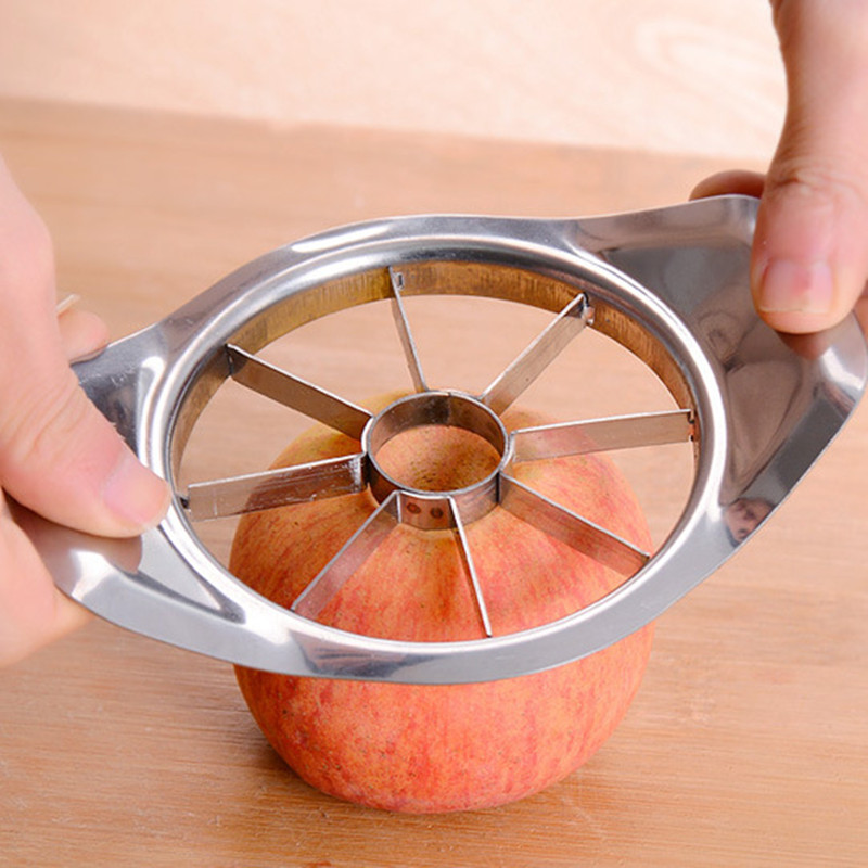 Apple Corer Slicer - Cortador de manzanas de acero inoxidable,