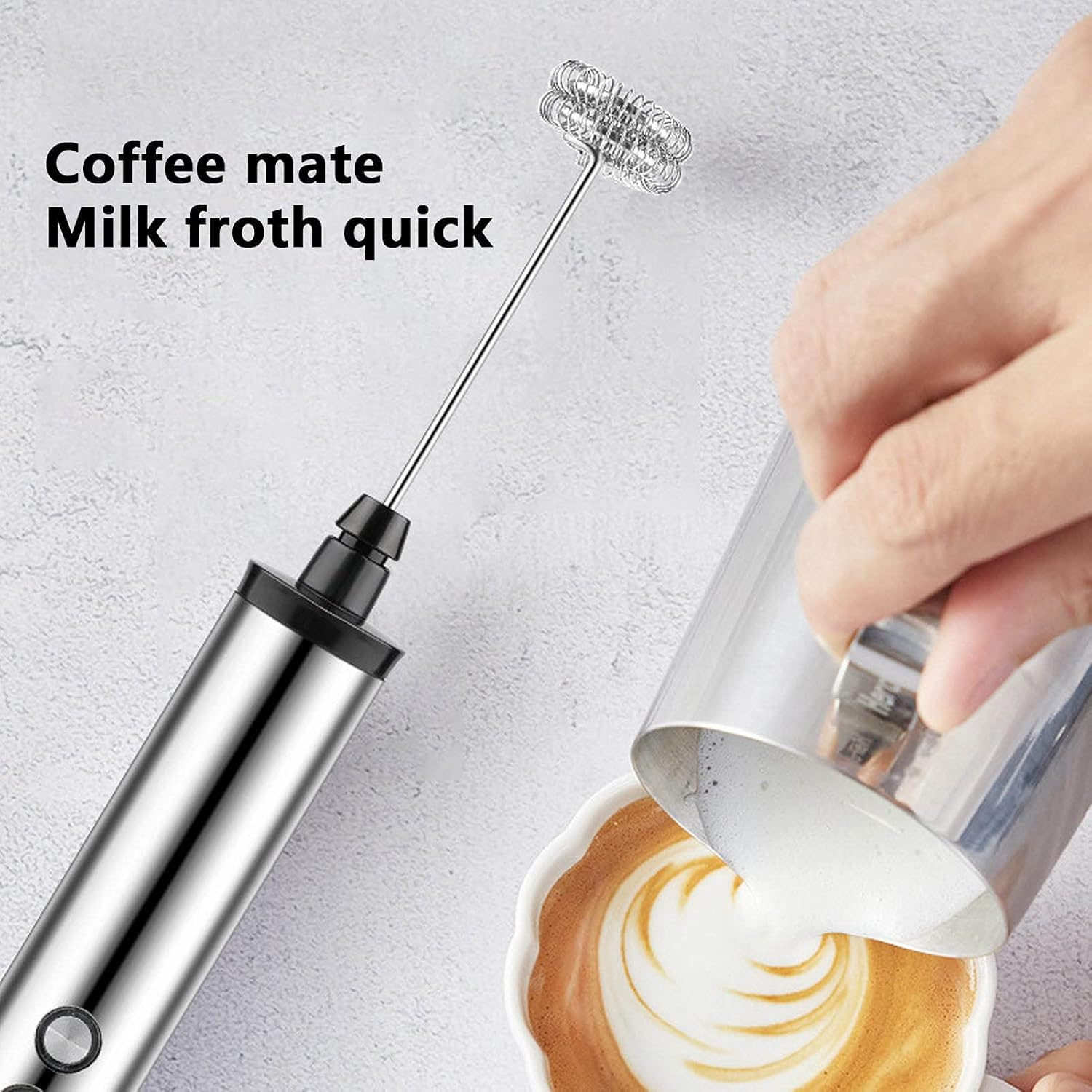 Quirky Kitchen Gadgets - Batidora de Leche Eléctrica de Mano