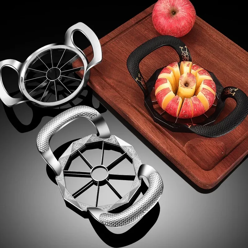 Apple Corer Slicer - Cuchillo para cortar frutas de acero
