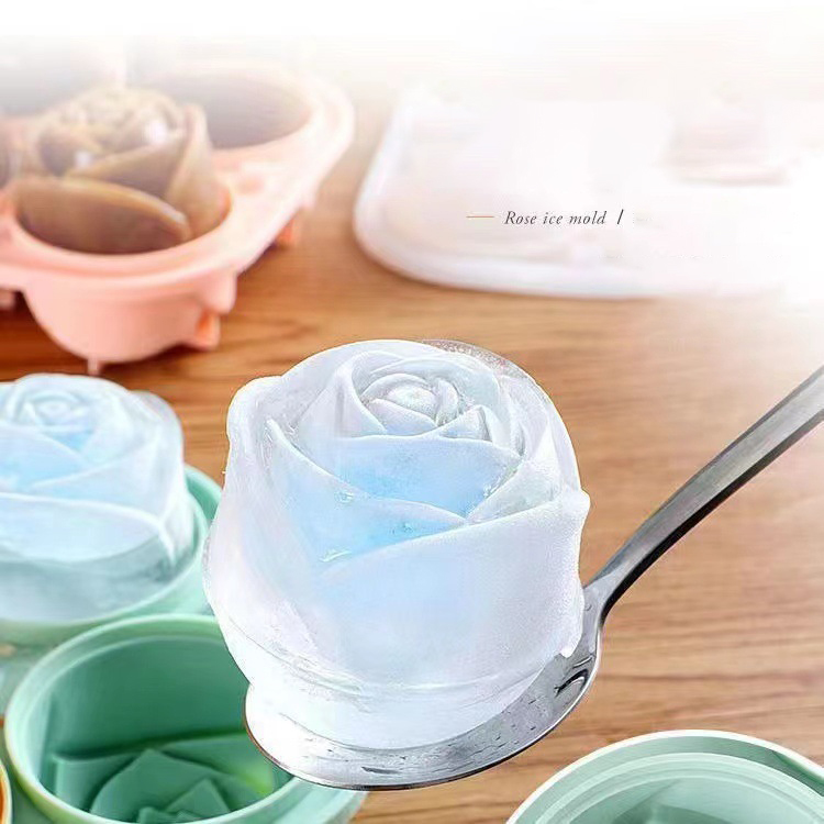 Kitchen Gadgets Baking - Moldes de hielo de rosas 3D,
