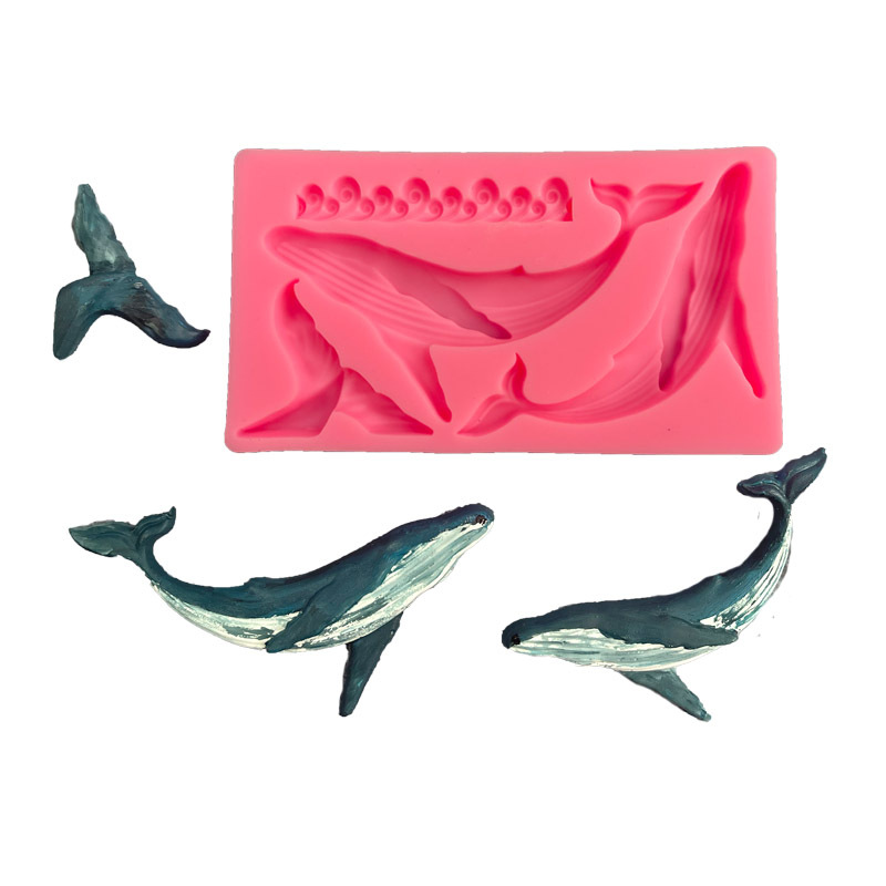 Kitchen Gadgets Baking - Molde de silicona de ballena DIY,