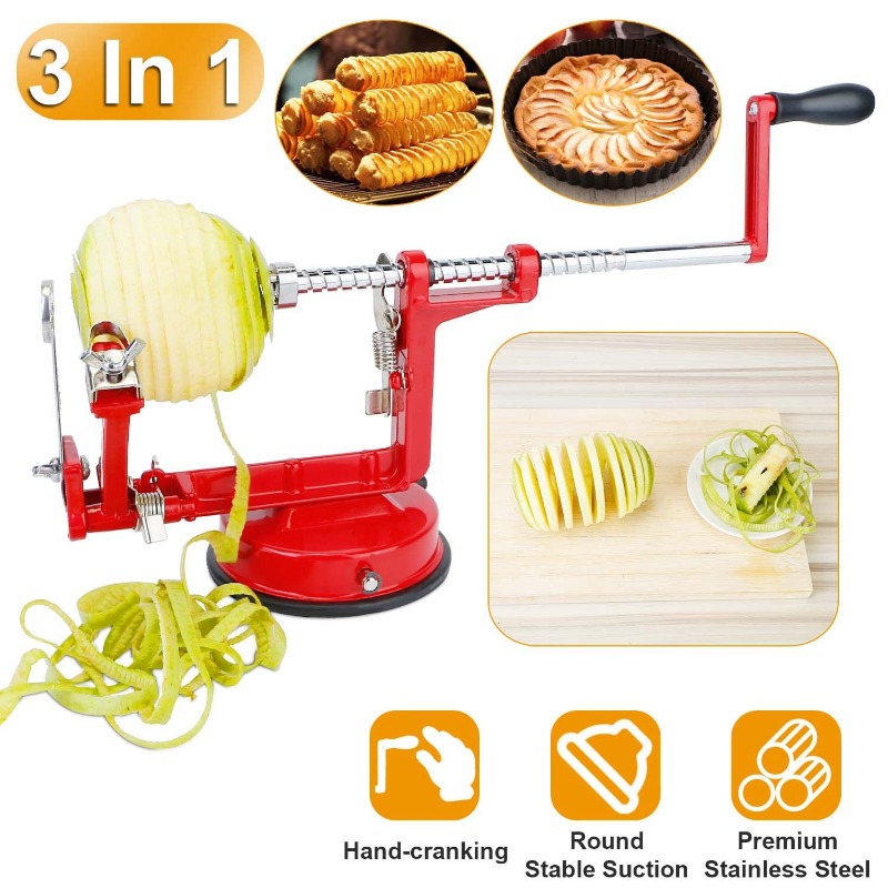 Apple Corer Slicer - Pelador de Manzanas 3 en 1