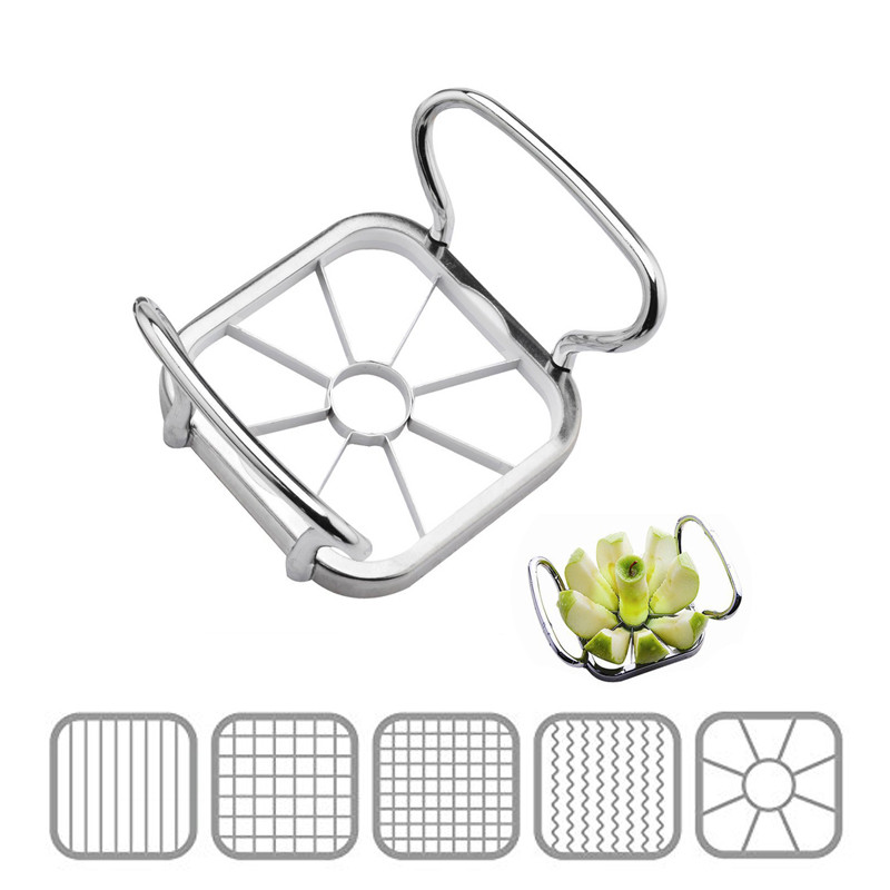 Apple Corer Slicer - LMETJMA-cortador de manzana 5 en 1,