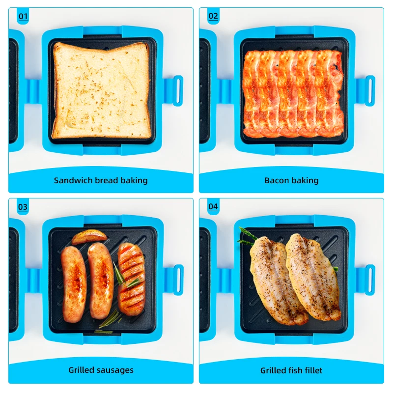 Juego de 3 tostadoras de sándw - Kitchen Gadgets Baking reseña y precio