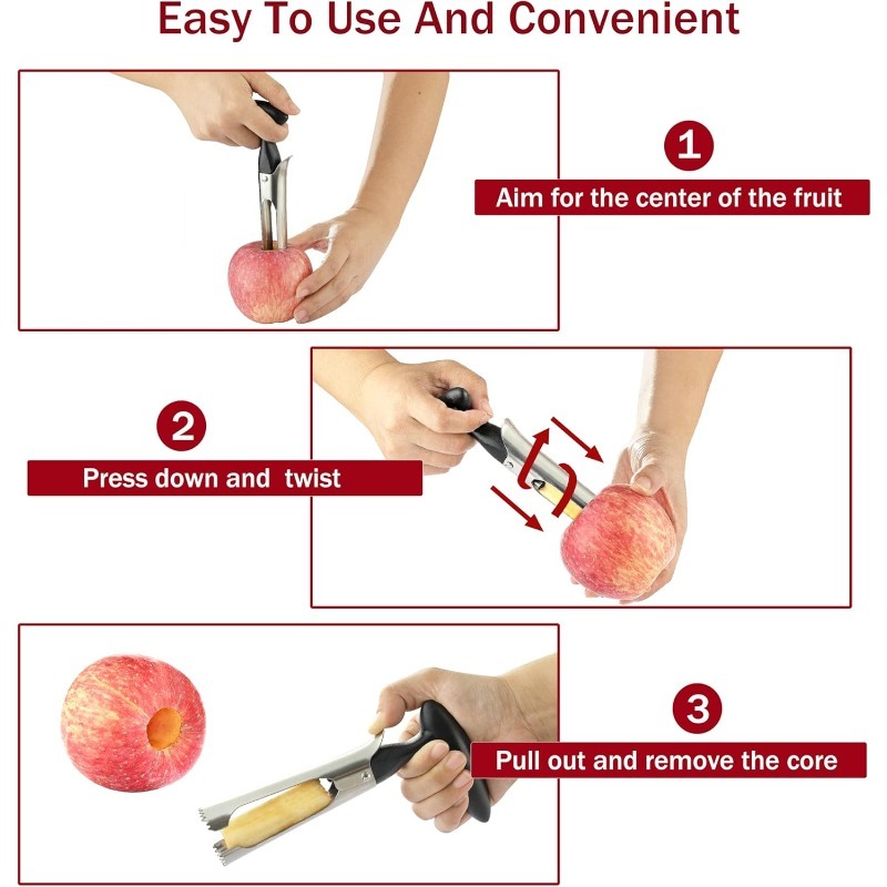 Descorazonador de Manzanas Erg - Apple Corer Slicer reseña y precio