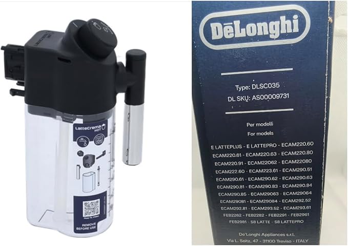 DeLonghi Jarra de leche Recipi - Delonghi Espresso Magnifica reseña y precio