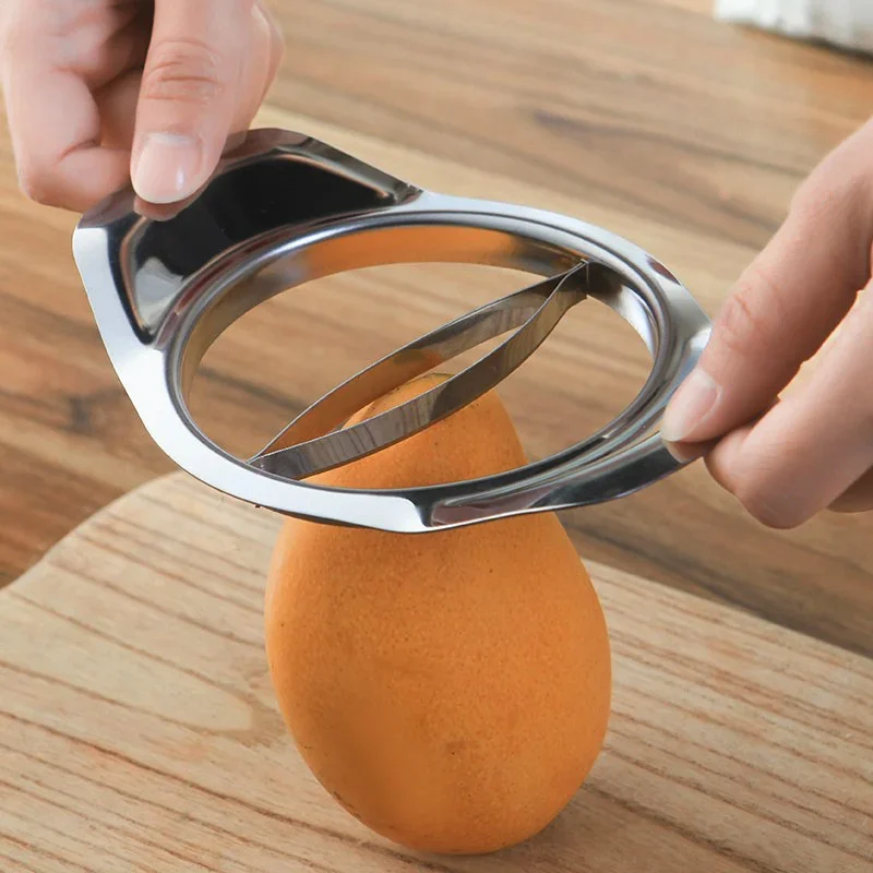 Cortador de mango de acero ino - Apple Corer Slicer reseña y precio