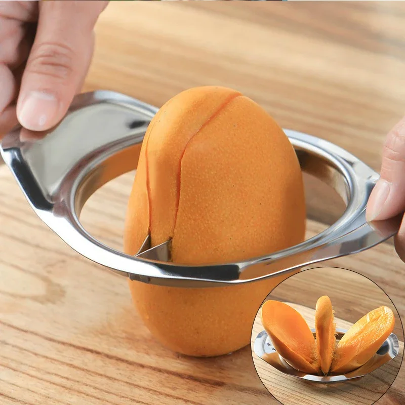 Cortador de mango de acero ino - Apple Corer Slicer reseña y precio