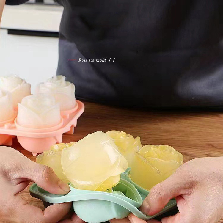 Moldes de hielo de rosas 3D, b - Kitchen Gadgets Baking reseña y precio