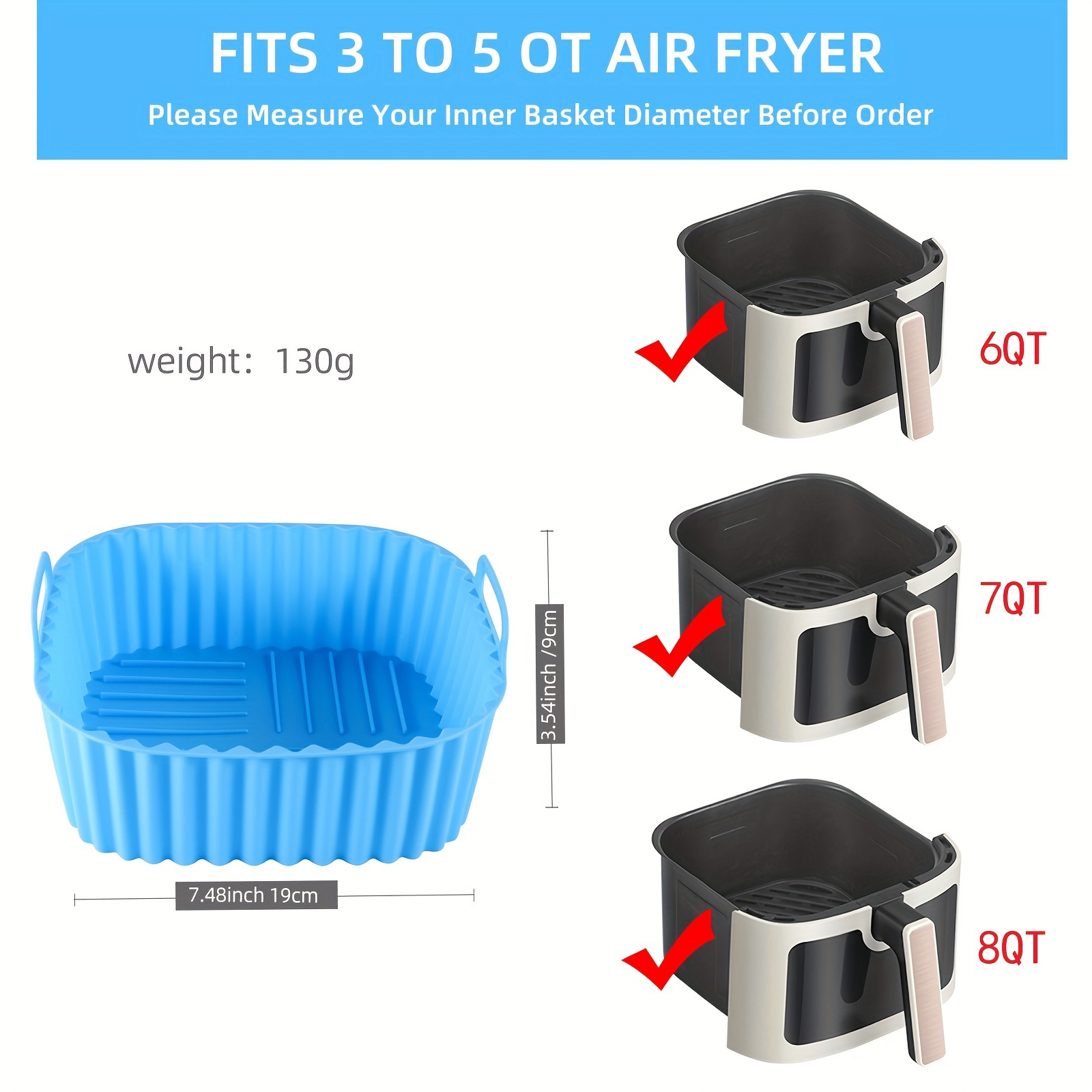 1 revestimiento cuadrado de si - Kitchen Gadgets Baking reseña y precio