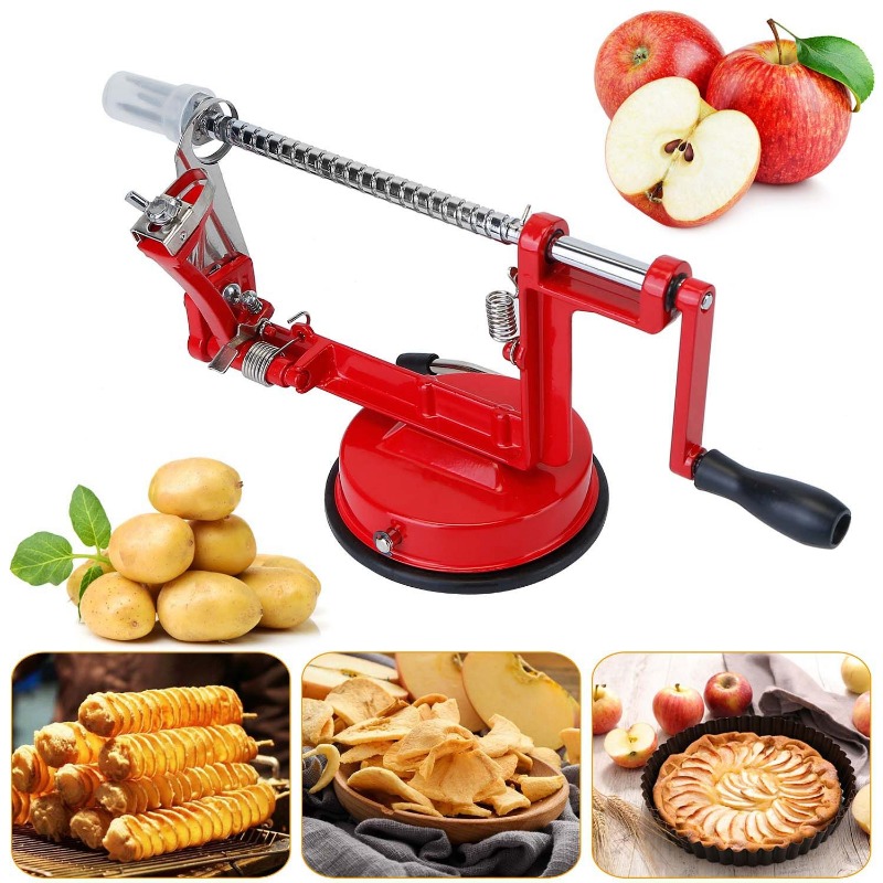 Pelador de Manzanas 3 en 1 con - Apple Corer Slicer reseña y precio