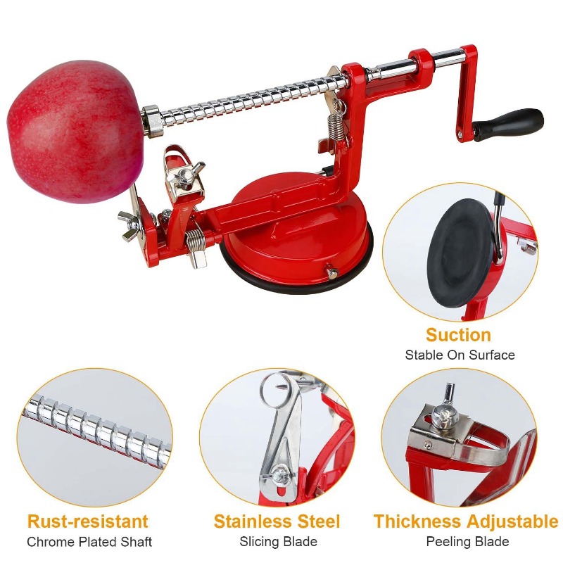 Pelador de Manzanas 3 en 1 con - Apple Corer Slicer reseña y precio